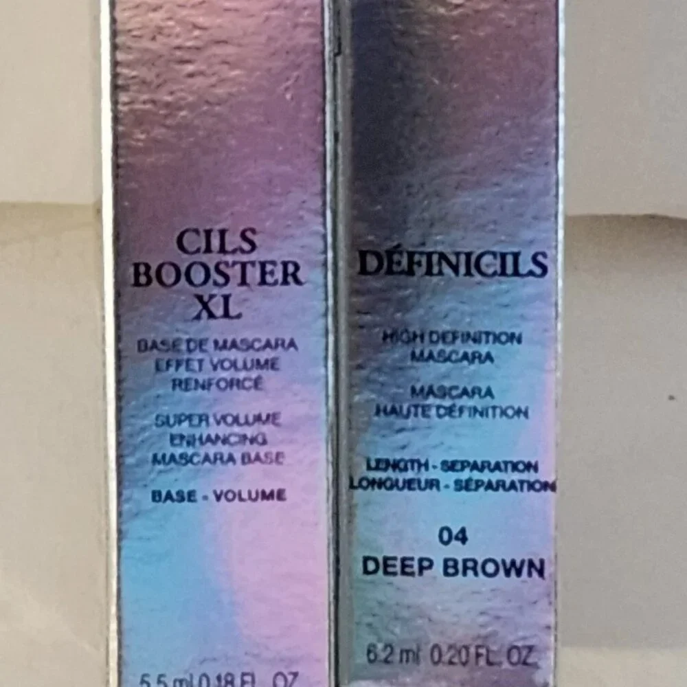 Lancome Definicils mascara deep brown + Cils Booster XL full size NIP
